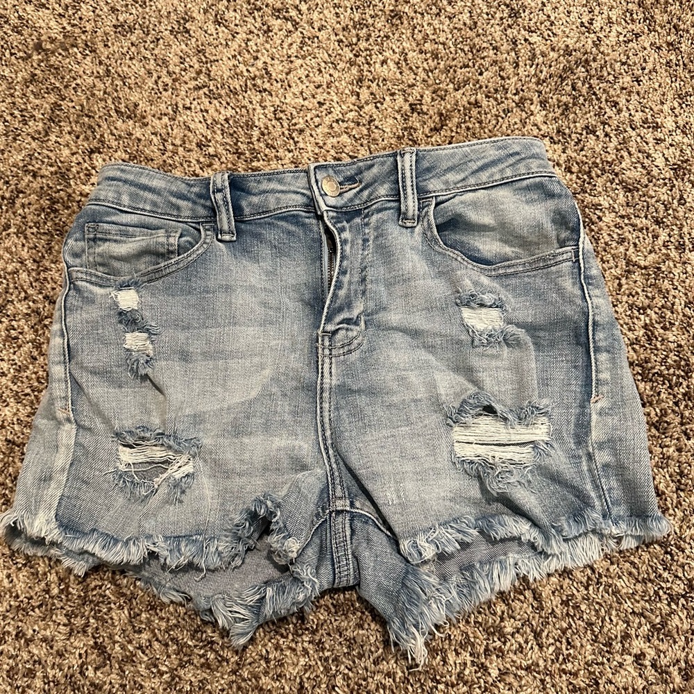 High Rise Jean Shorts